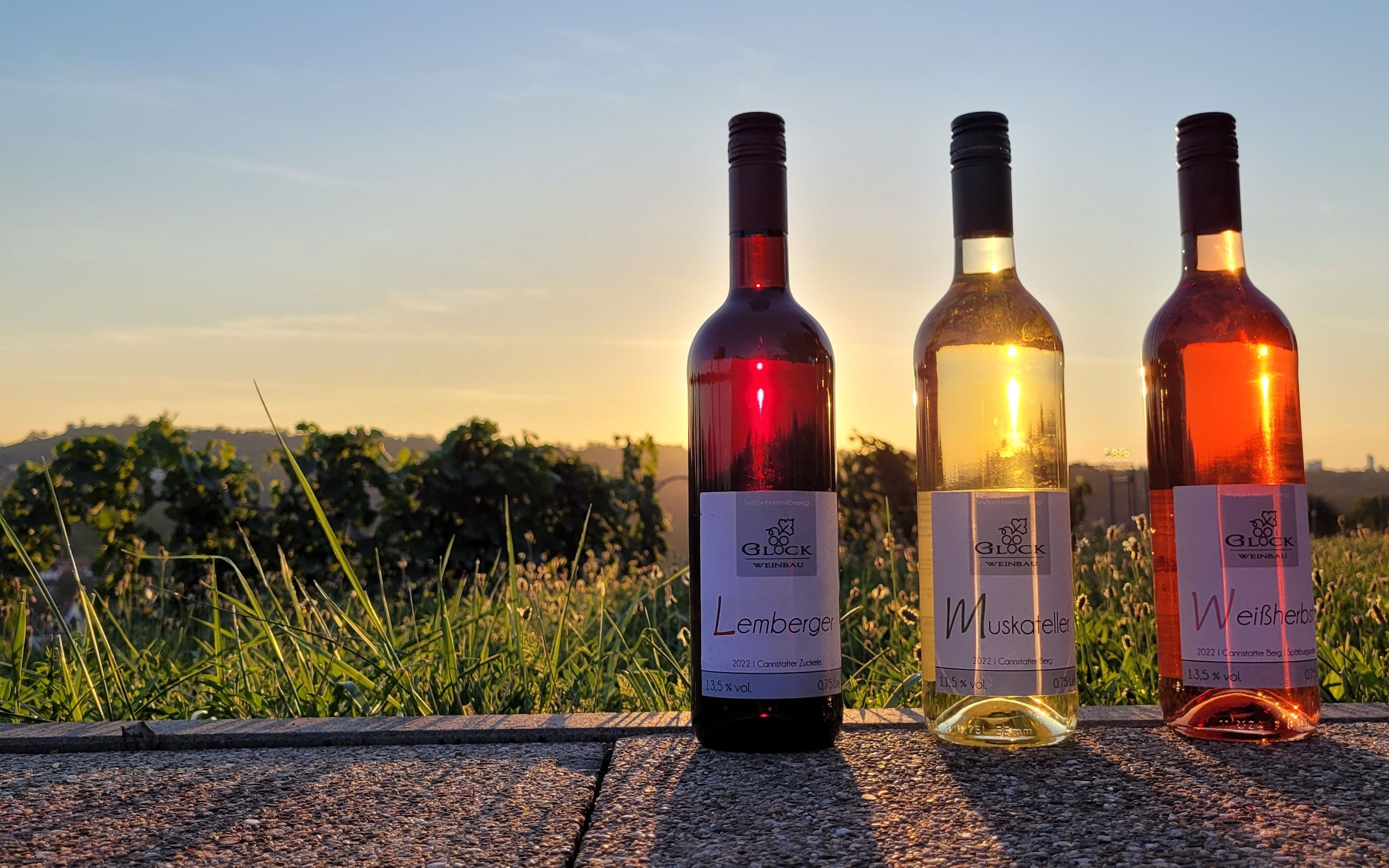 Rotwein, Weißherbst und Weißwein